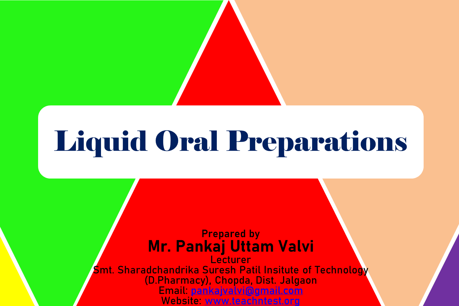 Liquid Oral Preparations PPT PDF: Solutions, Syrups, Elixirs, Emulsions, Suspensions, and Dry Powder for Reconstitution 2023